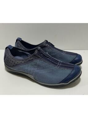 MERRELL Lorelei Twilight Blue Zip Slip-On Sneakers J56142 Indigo Womens 9.5